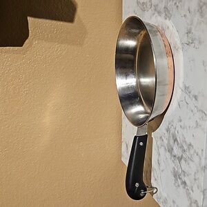 Revere Ware 8 Inch Copper Bottom Skillet Frying Pan with Double Ring Revere Mark